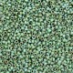 Miyuki rocailles Perlen 15/0 - Opaque picasso turquoise blue 15-4514